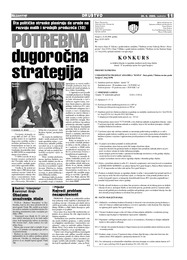 POTREBNA dugoročna strategija