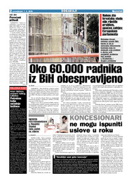 Oko 60.000 radnika iz BiH obespravljeno