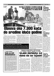 Obnova oko 7.300 kuća  do sredine iduće godine