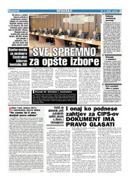 SVE SPREMNO za opšte izbore