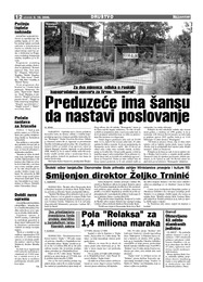 Preduzeće ima šansu  da nastavi poslovanje