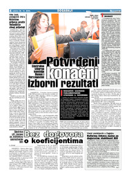 POTVRĐENI KONAČNI IZBORNI REZULTATI