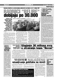 RADNICI BELIRE dobijaju po 30.000