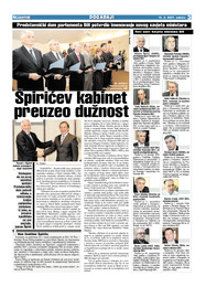 Špirićev kabinet preuzeo dužnost