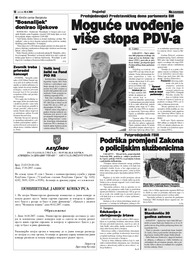 MOGUĆE UVOĐENJE VIŠE STOPA PDV a