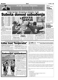 Subota donosi uzbuđenja