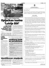 Opljačkan kazino "Lutrije BiH"