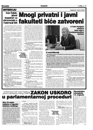 Zakon uskoro u parlamentarnoj proceduri