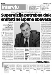 Supervizija potrebna dok entiteti ne ispune obaveze