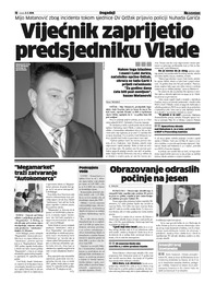 Vijećnik zaprijetio predsjedniku Vlade