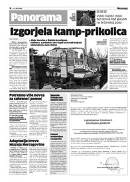 Izgorjela kamp-prikolica