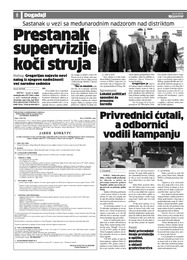 Prestanak supervizije koči struja