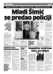 Mladi Šimić se predao policiji