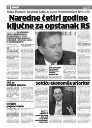 Softiću ekonomija prioritet