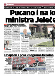 Pucano i na kuću ministra Jelečevića