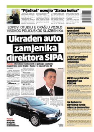 Ukraden auto zamjenika direktora SIPA