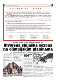 Otvorena skijaška sezona na olimpijskim planinama