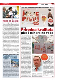 Prirodna kvaliteta piva i mineralne vode