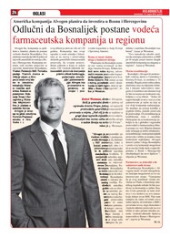 Odlučni da Bosnalijek postane vodeća farmaceutska kompanija u regionu