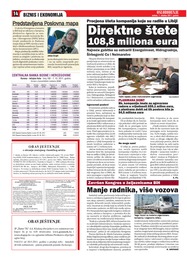 Direktne štete 108,8 miliona eura