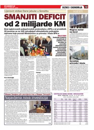 SMANJITI DEFICIT od 2 milijarde KM