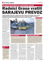 Radnici Grasa vratili Sarajevu prevoz