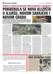 POKRENULA SE NOVA KLIZIŠTA U ILIJAŠU, NOVOM SARAJEVU I NOVOM GRADU