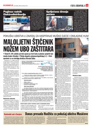 MALOLJETNI ŠTIĆENIK NOŽEM UBO ZAŠTITARA