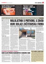 MALOLJETNIK U PRITVORU, U ZAVOD HUM DOLAZI ZAŠTITARSKA FIRMA