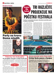 TRI RAZLIČITE PROJEKCIJE NA POČETKU FESTIVALA