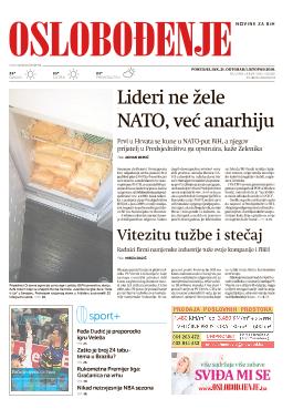 Lideri ne žele NATO, već anarhiju