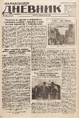 Potpisan je ugovor o prijateljstvu, uzajamnoj pomoći i saradnji u miru između Jugoslavije i Čehoslovačke