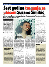 Šest godina traganja za ubicom Suzane Simikić