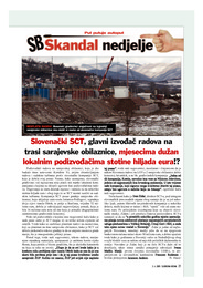 Slovenački SCT, glavni izvođač radova na trasi sarajevske obilaznice, mjesecima dužan lokalnim podizvođačima stotine hiljada eura!?